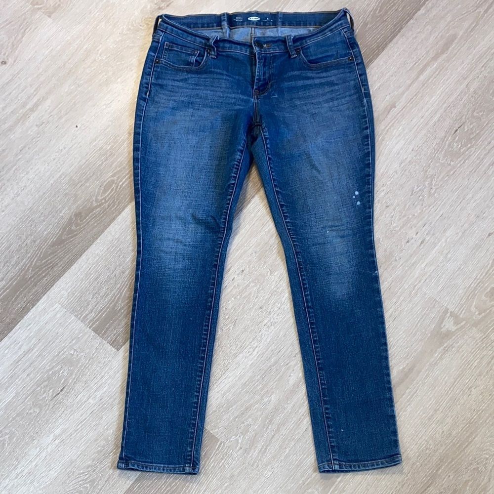 Old Navy Mid Rise Denim Skinny Jeans | Short